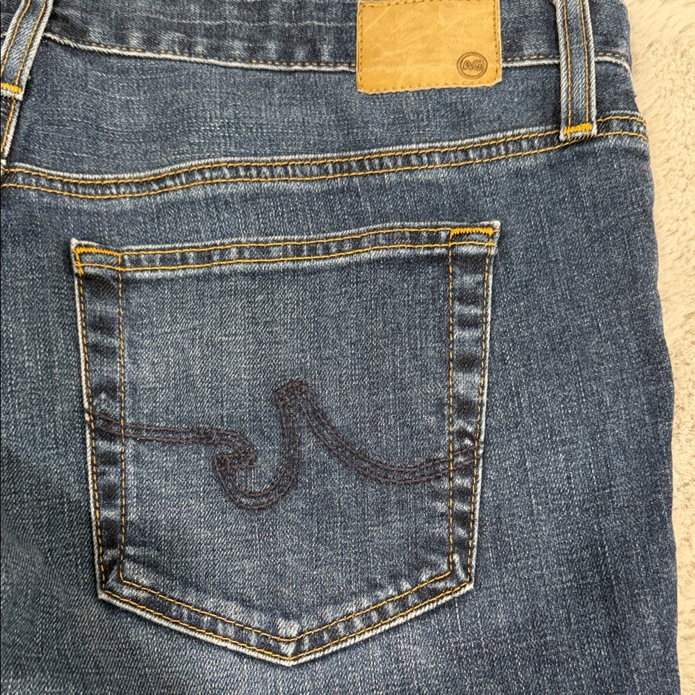 AG Adriano Goldschmied Beau Slouchy Skinny High Rise Jeans Dark Wash 30 - Picture 7 of 13